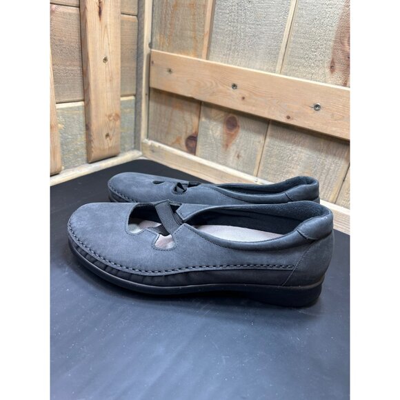 SAS Womens Tripad Comfort Black Suede Loafers Size 9W - Picture 5 of 7